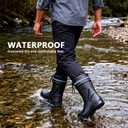 Rain Boots for Men Waterproof Mens Mid-Calf with PVC Rubber Boots Mens Mud Boots, Garden Boots Comfort Lightweight Gardening Fishing Shoes for Yard Farm Outdoor Work, 47