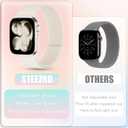 Stretchy Solo Loop Compatible with Apple Watch Band 38mm 40mm 41mm 42mm 44mm 45mm 46mm 49mm Women Men, Adjustable Soft Nylon Sport Elastic Strap for iWatch Series 11/10/9/8/SE/7/6/5/4/3 Ultra