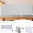 Q-MIULIKE Baby Bed Rail for Toddlers Portable Foldable Travel Toddler Bed Rails Easy to Install 27 Height Adjustable (Grey 70.8 Inch, 1 Piece) Suitable for Full King Queen Twin Bed Sizes