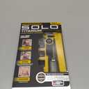 MicroTouch SOLO Titanium, Rechargeable Beard & Body Razor that Trims, Edges, Shaves, and Grooms