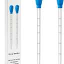 2 Pieces Long Pipette for Fish Tank Coral Food Feeder Long Syringe Reef Coral Food Spot Feeder Tube for Reef Aquatic Plant Spider Snake Lizard