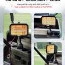 Xislet Golf Cart Electric Heater [2-Second Quick Heat] 400W Quiet & Safe Carbon Fiber Golf Cart Heater, Easy to Install Battery Powered Heater, Stable Fit 48V Club Car/Yamaha/EZGO
