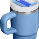 STANLEY Quencher H2.0 Tumbler with Handle and Straw 20 oz | Flowstate 3-Position Lid | Cup Holder Compatible for Travel | Insulated Stainless Steel Cup | BPA-Free | Blue Sky