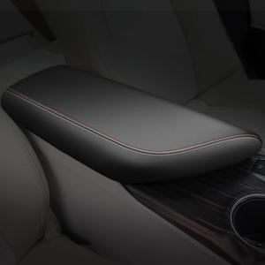 AOMSAZTO Armrest Covers for 2024 2023 2022 2021 2020 2019 2018 Toyota Camry Black with Red Stiches,Including L, LE, SE, XLE, XSE in regular, hybrid, V6, TRD.