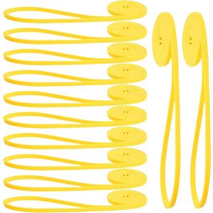 12-Pack Resistance Bands Set - Pull Up Assist, Strength Training & Physical Therapy for Home Gym | Exercise Loop Bands for Men & Women (Yellow 5-15lbs)