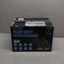 HEAVY DUTY 6 Mil Nitrile Black Gloves Disposable Latex Free Rubber Cleaning Mechanic Food Prep Tattoo Gloves 1000PCs (Large, Black-1000pcs(anti-slip Fingers))