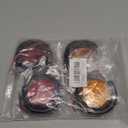 4 Pack Sealed Waterproof Round 2" Inch Amber Red 7 LED Clearance Marker Lights Signal Tail Light with Rubber Grommet Flush Mount for Trailer Truck Bus Pickup ATV RV Lorry Caravan 12V