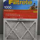 Filtrete 20x25x1 AC Furnace Air Filter, MERV 11, MPR 1000, Micro Allergen Defense, 3-Month Pleated 1-Inch Electrostatic Air Cleaning Filter, 2 Pack (Actual Size 19.688 x 24.688 x 0.84 in)