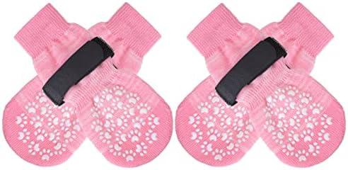 EXPAWLORER Anti Slip Dog Socks to Prevent Licking Paws, Dog Shoes for Hot Pavement, Dog Booties for Small Medium Large Senior Dogs, Traction Control Dog Boots & Paw Protectors for Hardwood Floors
