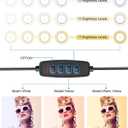 Video Conference Lighting Kit, Ring Light Clip on Laptop Monitor, 6" Dimmable LED Circle Selfie Light for Zoom Meeting/Remote Working/Zoom Calls/Live Streaming/Video Recording