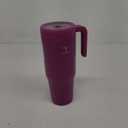 REDUCE Chiller Vacuum Insulated 40 oz Tumbler with Spill-Proof Silicone Straw - Sustainable Tritan Lid with Water Intake Markers - Soft Sit Base Travel Mug - Dishwasher Safe - Berry Bliss
