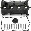 Engine Valve Cover with Gasket Bolts & Oil Filler Cap Compatible with 2013-2018 Nissan Altima 2016-2017 Nissan Murano 2014 Nissan Pathfinder 2014-2017 Nissan Rogue Infiniti QX60 2.5L Part# 13264-3KY0A