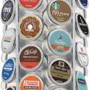 Keurig Storage Carousel, Coffee Pod Storage, Holds up to 36 Keurig K-Cup Pods, Silver