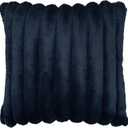 Riverbrook Home Zippered Pillow Cover with Removable Soft Angel Hair Filler, Madison Midnight - Blue, 20 x 20-Inch