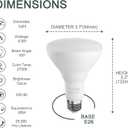 BR30 LED Bulb, Dimmable Flood Lights Indoor CRI80 8.5W Equivalent 65W 2700K Soft White 700 Lumens, 25000 Lifetime Hours Recessed Light Bulbs, E26 Base LED Can Light Bulbs, 12 Pack