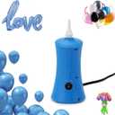 Kasumue Balloon Pump Electric Air Pump for Long Balloon Inflator Blower Machine for Birthday Party Celebration Balloons Decorations for Foil Twisty Animal Balloons (blue)