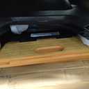 Vigar Compact Step Stool Foldable, 16-inch Two-Step Stools for Adults up to 330 Pound, Lightweight Stool, Non-Slip Folding Step Stool, Black, Bamboo Print on Top