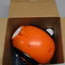 Halloween Bubble Machine, Bubbles Blower for Kids, Toddlers - 360 Rotation, 75 Adjustment, with LED Light - Bubble Toys Gifts for Boys, Girls, Outdoor, Birthday, Party (Black+orange)