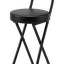 Folding Bar Stool,24" Portable High Counter Foldable Stool Chair, 24"X1PCS