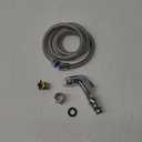 Universal Kitchen Sink Faucet Sprayer Head Attachment Compatible with Moen Faucet Sprayer Replacement, Kitchen Sink Side Sprayer with Transparent Hose/Holder, Chrome