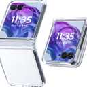 DAKORIE for Motorola Razr 2024 Case/2025 Case Clear with Hinge Protection Shockproof Flip Phone Cover for Moto Razr 2024 2025
