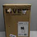 Livex Lighting 2007-01 Outdoor Wall Lantern with Clear Beveled Glass Shades, Antique Brass