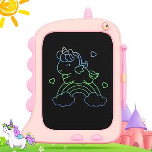 ORSEN 8.5 Inch LCD Doodle Board Tablet for Girls - Unicorn Drawing Pad for Kids 2-7 Years Old - Travel Toy Birthday Gift (Pink)