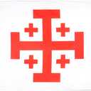 AZ FLAG - Order Of The Holy Sepulchre Of Jerusalem Flag - 3x5 Ft - 100D Polyester Catholic Banner with Two Metal Grommets - Fade Resistant - Vivid Colors - 3' x 5' Feet - 150x90 Cm