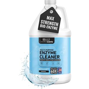 Creative Scents Multipurpose Enzyme Cleaner & Odor Remover | Super Concentrated for Floor, Carpet, Drain | Pet Urine Odor Eliminator | Enzyme Cleaner for Cat Urine & Dog Poop | 1 Gallon - Original