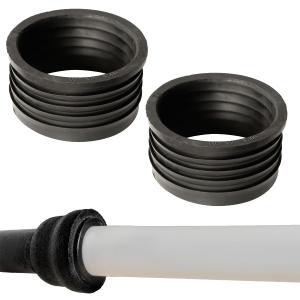 Fernco P33U-305 3-in. Service Weight Cast Iron Hub to 3-in. Sch. 40 PVC Compression Donut, 2-Pack