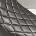 HDBUBALUS Motorcycle Driver Solo Seat Cushion Pillion For Harley 2006-2007 Softail Deluxe FLSTN Heritage Softail Classic FLSTC (Black Stitching)