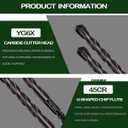 JOERIC 10PCS Black Masonry Drill Bits, Concrete Drill Bit Ceramic Tile Drill Bit Set Tungsten Carbide Tipped Ceramic Tile Drill Bits for Concrete Brick Glass Plastic and Wood5-12mm