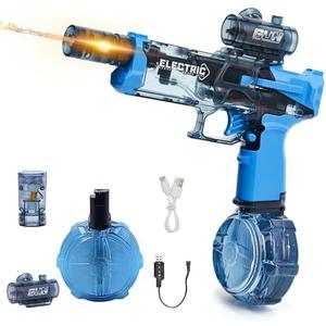 Electric Water Gun for Adults Kids: Powerful Squirt Gun, Automatic high Powered Pressure Blaster watergun with Realistic Led Muzzle Flame,28-32 FT Range，Perfect Summer Gift Toys for Age 8-12