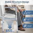 Raised Toilet Seat with Handles, Toilet Seat Riser for SeniorsAdjustable Height & Width, 450lb Raised Toilet Seat with Handles for Elderly, Handicap, Elevated, Pregnant, Fit Any Toilet