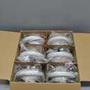 12 Pack 5/6 Inch LED Can Lights with Night Light, Metal 5CCT Retrofit Recessed Lighting Selectable 2700K-6000K Dimmable, 12W=75W, 1200LM Downlight with Metal Smooth Trim - ETL and Energy Star (5CCT+NT-WH)