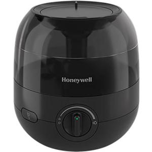 Honeywell Small Compact Ultrasonic Mini Cool Mist Humidifier with Adjustable Mist Control and Essential Oil Tray for Indoor Humidity, Black