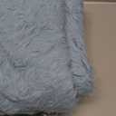 Bedsure Fuzzy Sherpa Faux Fur Twin Blanket Bright Blue Cozy Gifts for Women Men, Soft Fleece Plush Warm Minky Thick Blanket Twin Size for Bed, Room Decor Dorm Essentials Blue Decor Gifts, 60x80