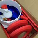 Golf Ball Dispenser, Golf Ball Launcher Pro, Automatic Golf Ball Dispenser & Launcher Pro, High-Capacity Hands-Free Practice Machine(Red+White+Blue)