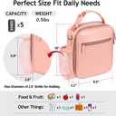 Lunch Box for Kids Lunch Boxes Insulated Lunch Containers Lunchboxes Kids Lunch Bag for Girls Thermal Meal Small Lunch Tote for School Pink