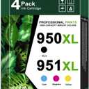 950XL 951XL Ink Cartridges Combo Pack - High Capacity Replacement for HP 950/951, Compatible with Office Jet Pro 8600 8660 8640 8110 276DW 251DW 271DW Printers | Office & Home Use