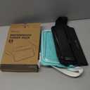 Niveaya IPX8 Waterproof Fanny Pack - 2 Pack, Floating Dry Bag Pouch, Phone Waterproof Waist Pouch Dry Bag, Beach, Kayaking, Swimming, Boat Essentials, for iPhone 17/16/15/14/13/12 Pro Max up to 9.5" (Black&Green)