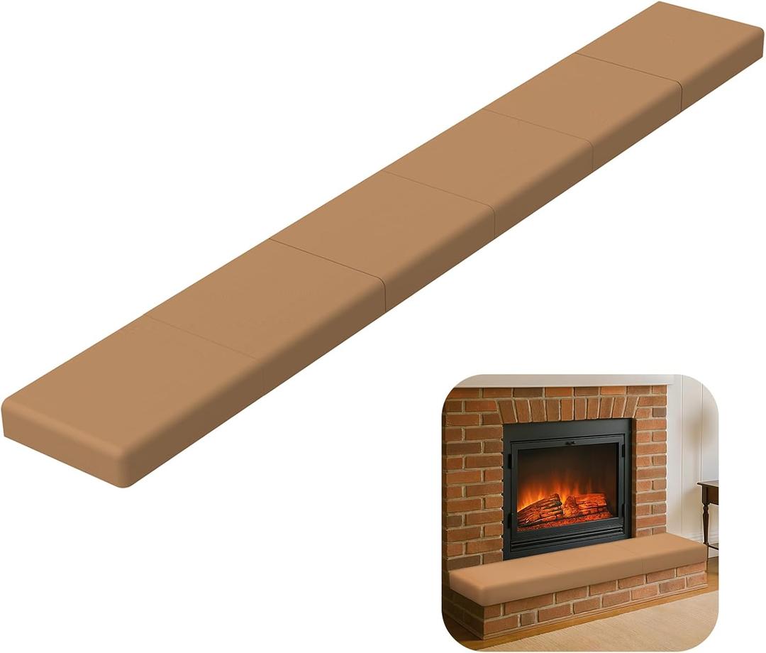 Fireplace Baby Proofing  Soft Brick Cover for Baby Proofing, 90 Foam Bumper Set for Fireplace Edge Protection, Bumpers for Babies & Toddlers, Easy to Install, Safe & Stylish