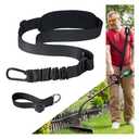 GodFan Trimmer Strap for Weed Eater Shoulder Strap Harness[Upgraded Elastic Part], Compatible with EGO/Greenworks String Trimmer, Leaf Blower, & Shrub Trimmers