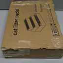 Midollarle Adjustable 3 Steps Cat Ramp for Litter Box, Detachable Cat Pedal Step Stool with Filter Function, Double Layered Cats Litter Trapper, Suitable for Small & Elderly Cats, Non-Slip(Grey)