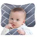Soft Hypoallergenic Baby Head & Neck Support Organic Cotton Cover Machine Washable Marble Grey