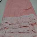2-Pack Pink Pillow Shams Cases Covers with Ruffles and Lace Cotton King Size 20"X36"Soft Boudoir Luxurious