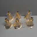Taper Candle Holders Set of 6 - Victorian Style Gold Vintage Modern Decor, Table Mantel Centerpiece for Wedding Housewarming, Fits Standard Taper Candles