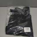 Women's V Neck Mesh Panel Sleeve Tops Tie Knot Hem Tops 2025 Summer Casual Blouses 3/4 Bell Sleeve Loose Shirt (Black, M)