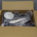 Colorful Lighting Baby Balance Bike Toys for 1 Year Old Boy Gifts, 10-36 Month Toddler Balance Bike, No Pedal 4 Silence Wheels&Soft Seat First Riding on Toys, One Year Old Boy Birthday Gifts. (Black)