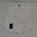 IZOD Boys' Long Sleeve Solid Button-Down Collared Oxford Shirt with Chest Pocket (12, White)